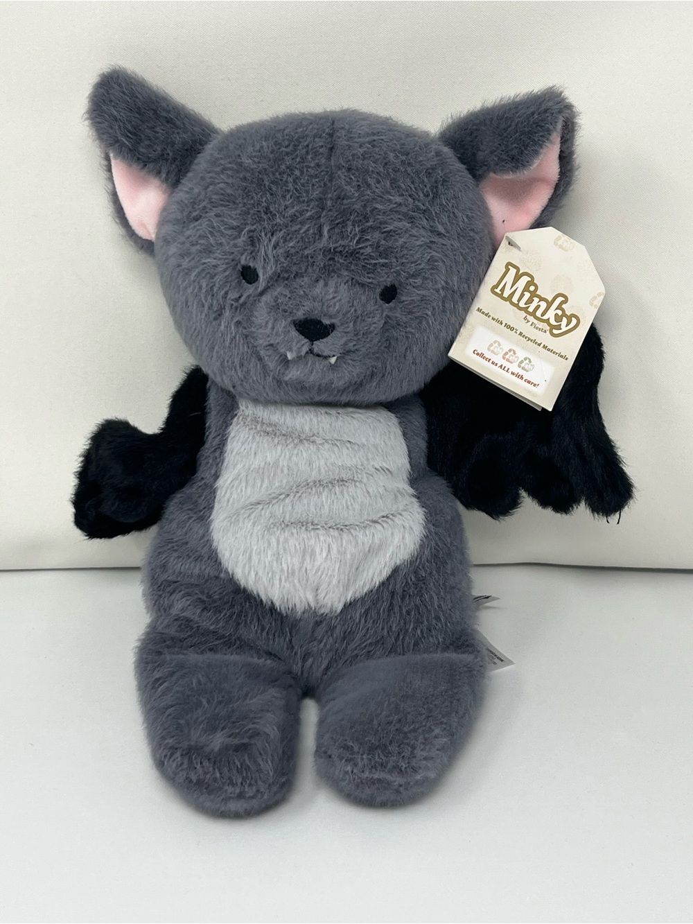 Minky by Fiesta Birdie the Bat Plush 13" Stuffed Animal Super Soft Gothic Kawaii